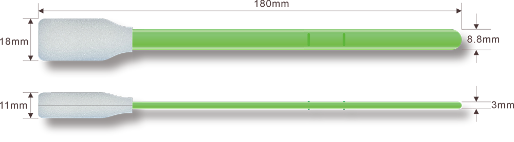 KFS703海绵方头无尘棉签参数规格